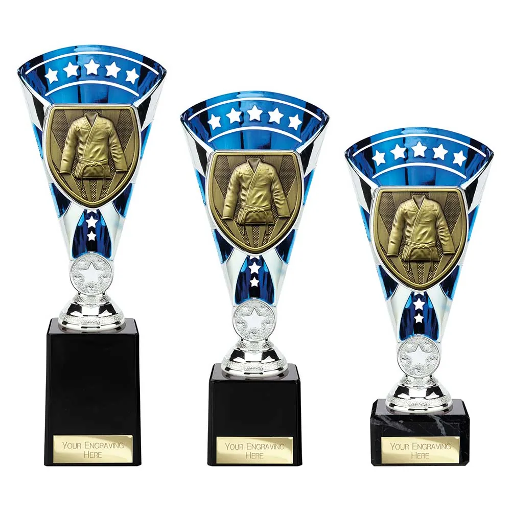 Cobra Star Cup Martial Arts Gee Silver & Blue
