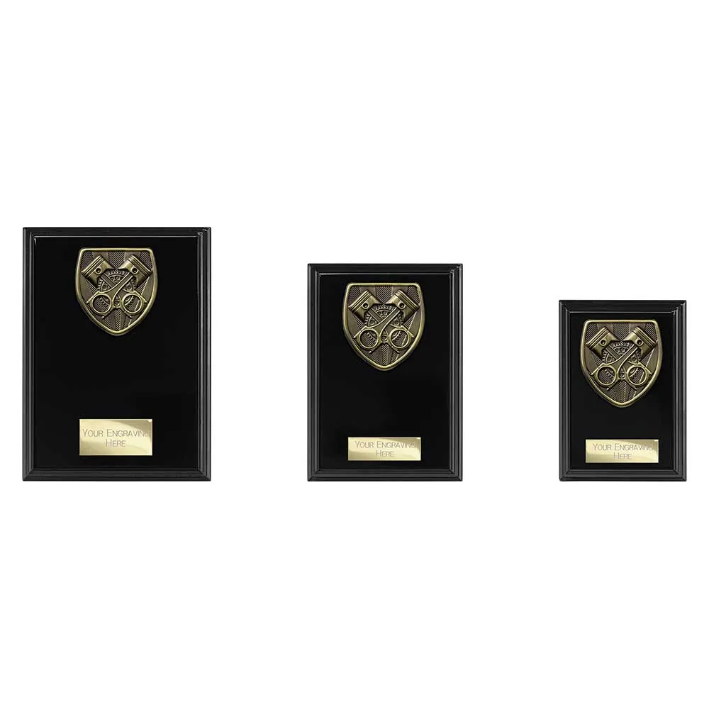 Cobra Plaque Motorsport Piston Award Epic Black