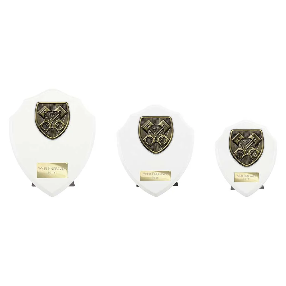 Cobra Shield Motorsport Piston Award Arctic White