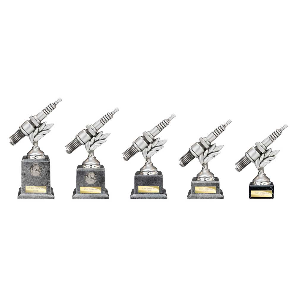 Velocity Spark Plug Award Antique Silver