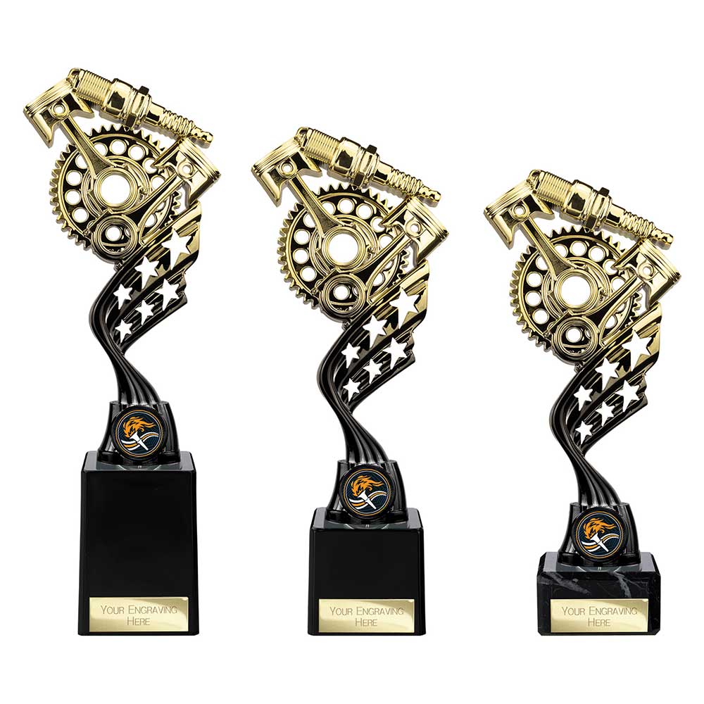 Innov8 Motorsport Plastic Trophy Gold & Black