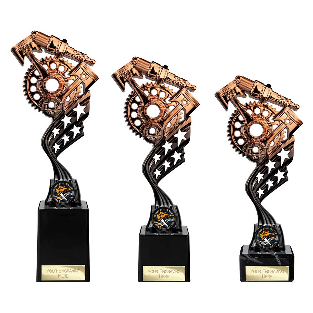 Innov8 Motorsport Plastic Trophy Bronze & Black