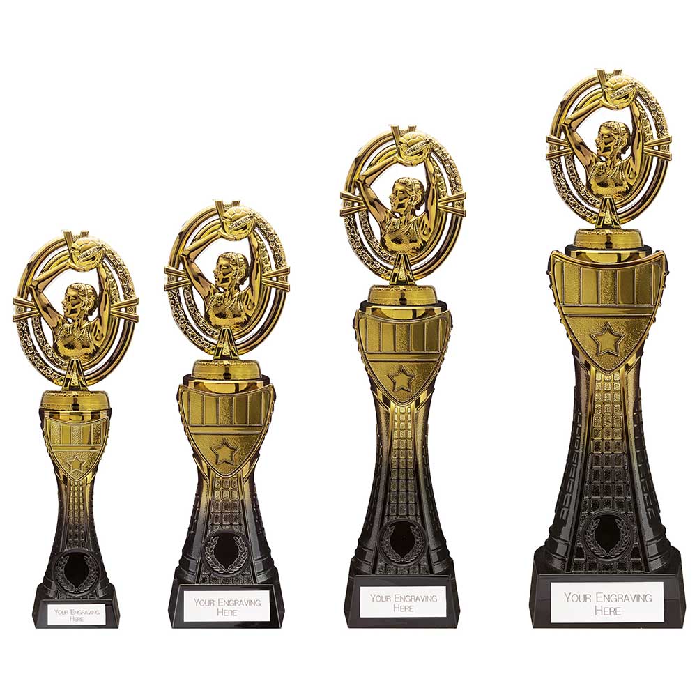 Maverick Heavyweight Netball Award Black & Gold