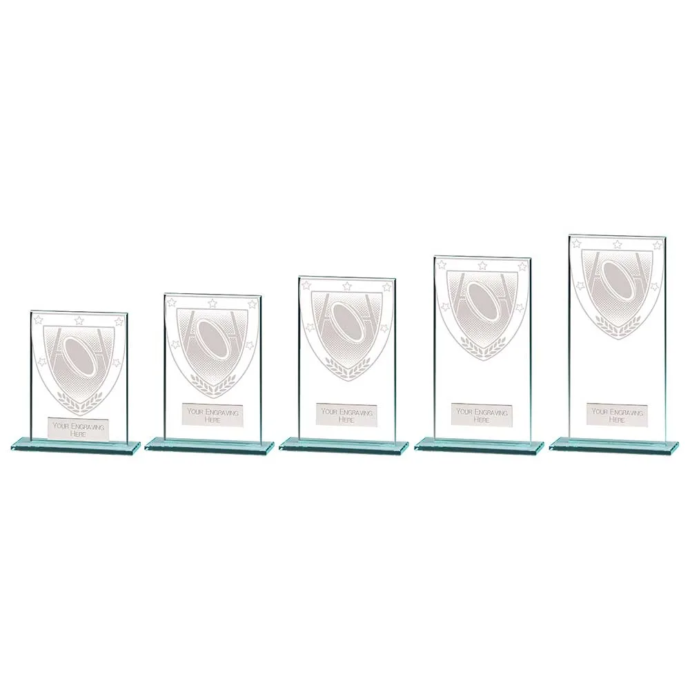 Millennium Rugby Jade Glass Award