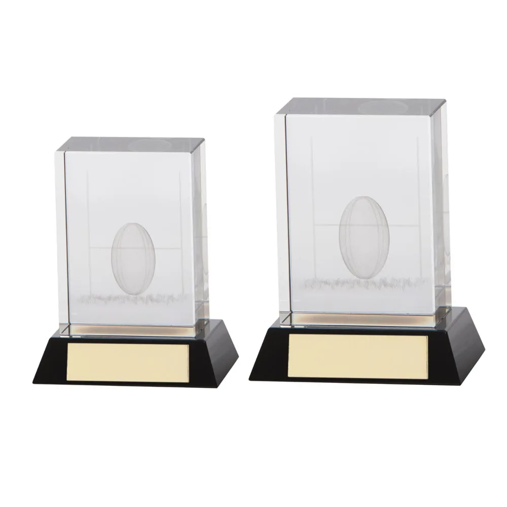 Conquest Rugby 3D Crystal Award