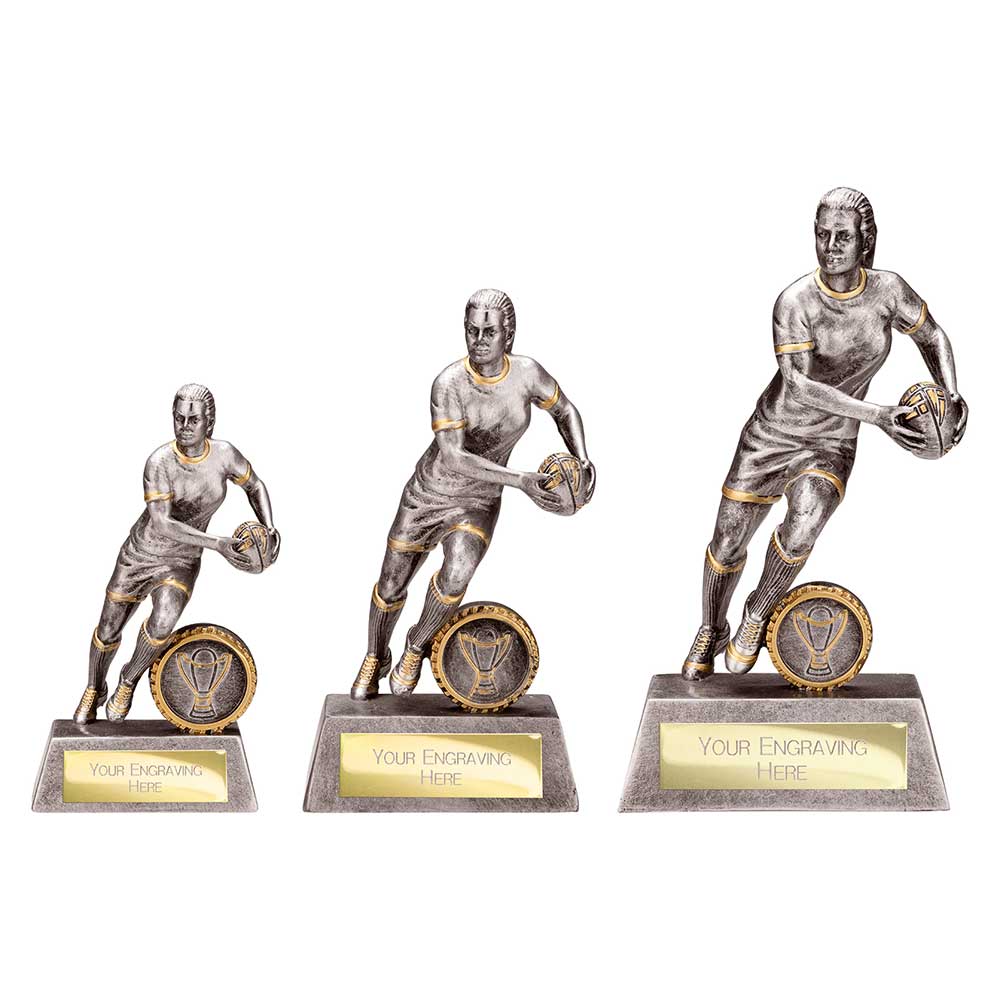 Stormer Rugby Female Award Antique Silver & Gold