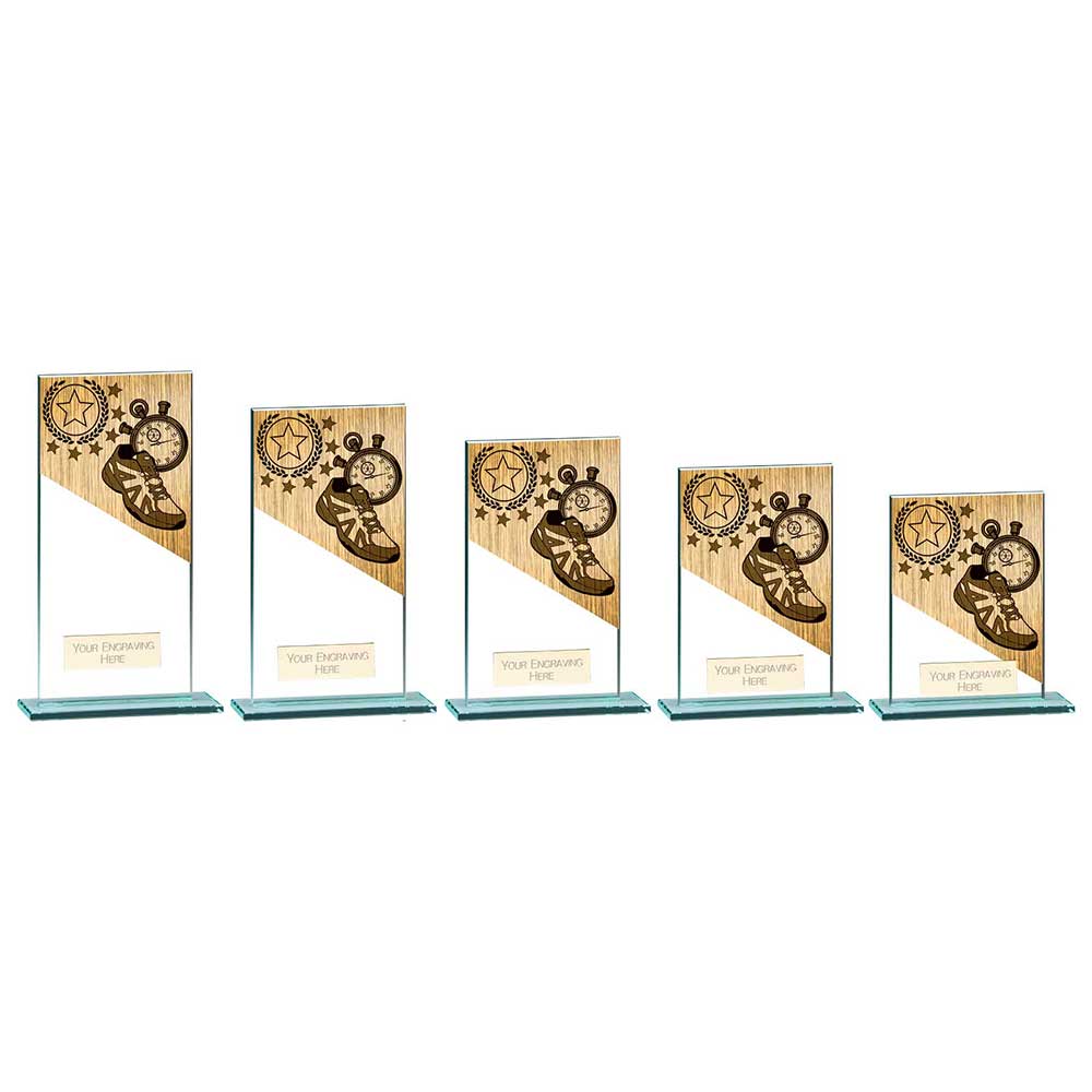 Mustang Running Jade Glass Award