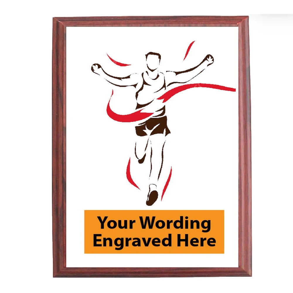 Finish Line Shield Award - Red Ribbon