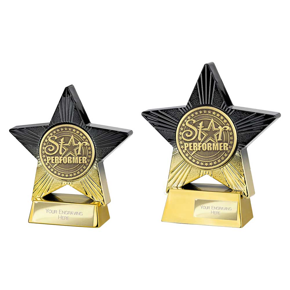 Superstar Star Performer Award Black & Gold