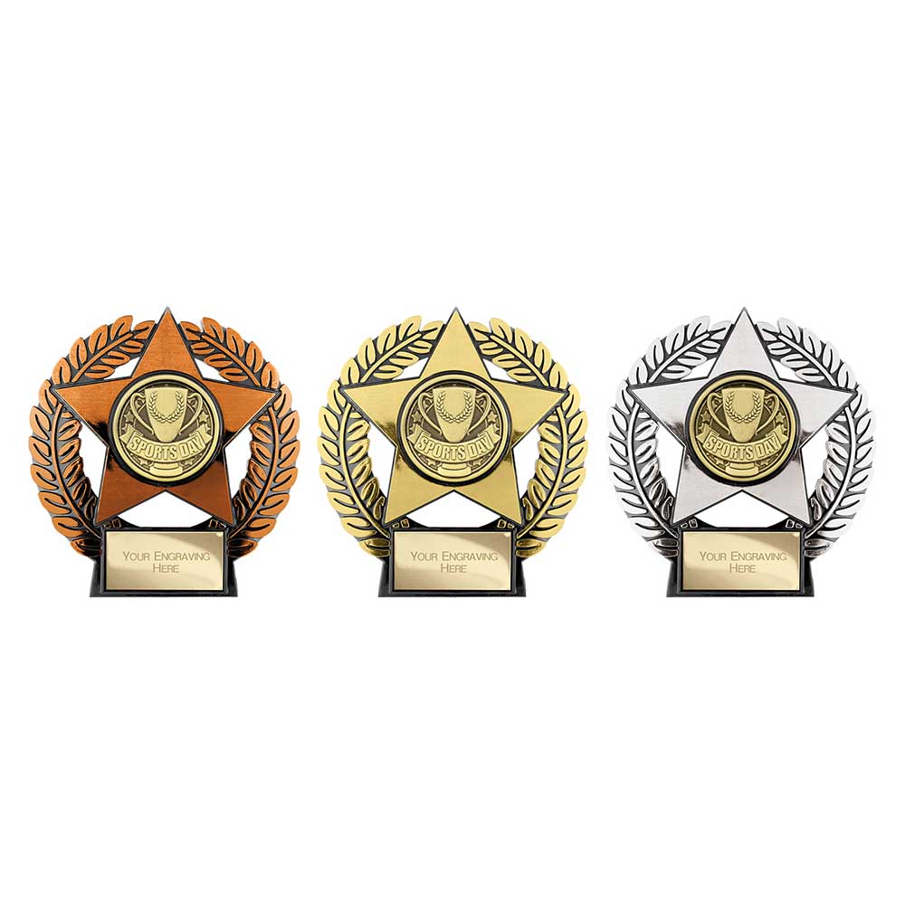 Emperor Star Sports Day Plaque Bronze