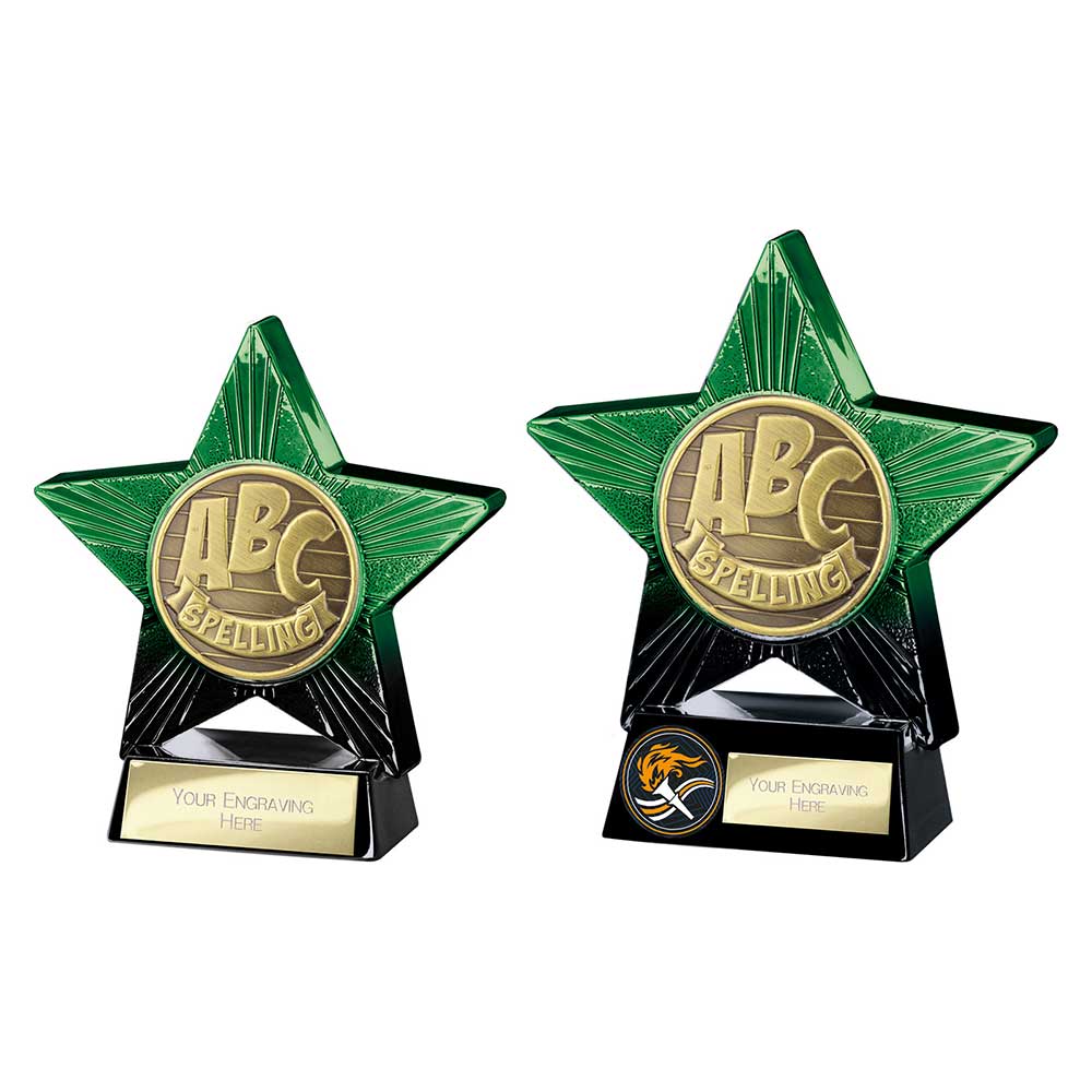 Superstar Spelling Award Green & Black