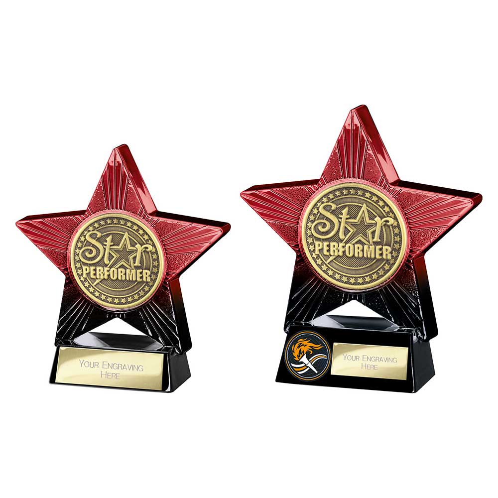 Superstar Star Performer Award Red & Black