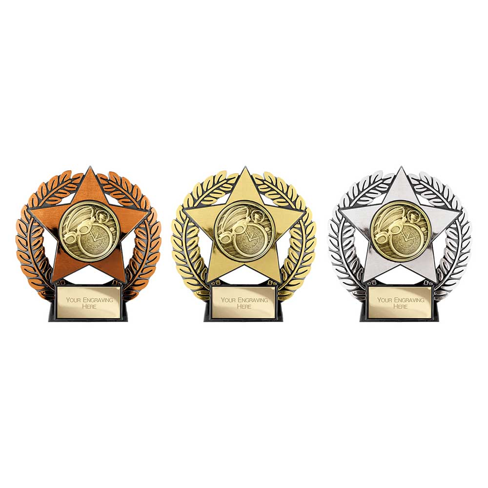 Emperor Star Swimming Plaque Bronze