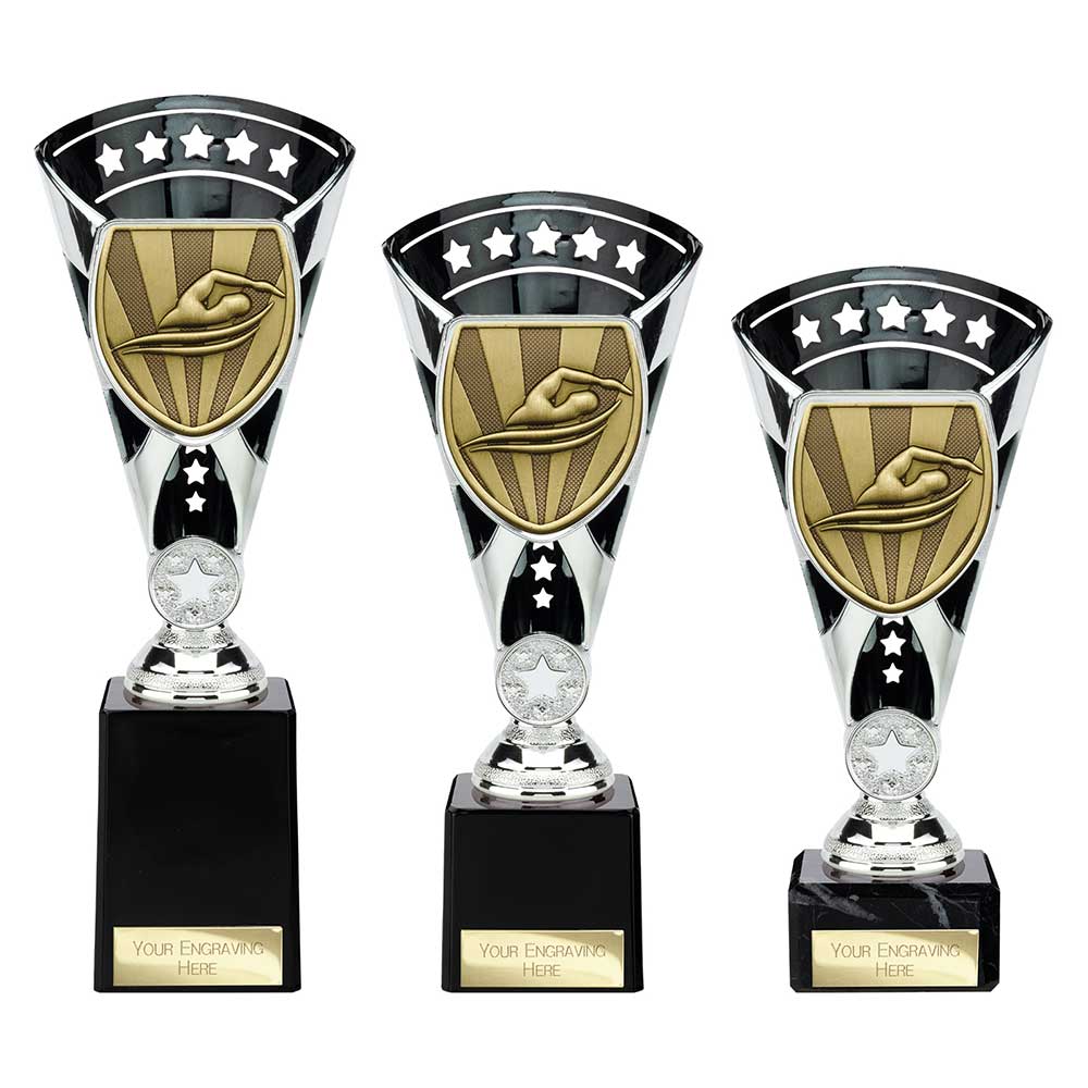 Cobra Star Cup Swimming Silver & Black
