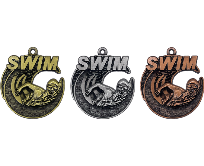 SM90 - Swimming Engravable Medal