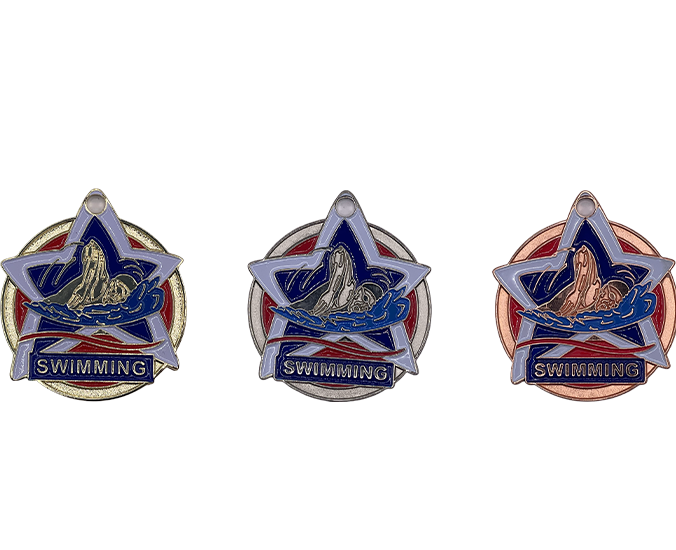Swim 1 - Swimming Engravable Medal
