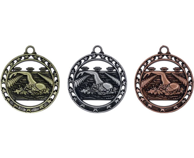 Swim 12 - Swimming Engravable Medal
