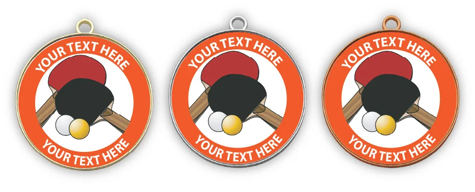 MMTABLE1 - Fully Metal Medals - Table Tennis Medals
