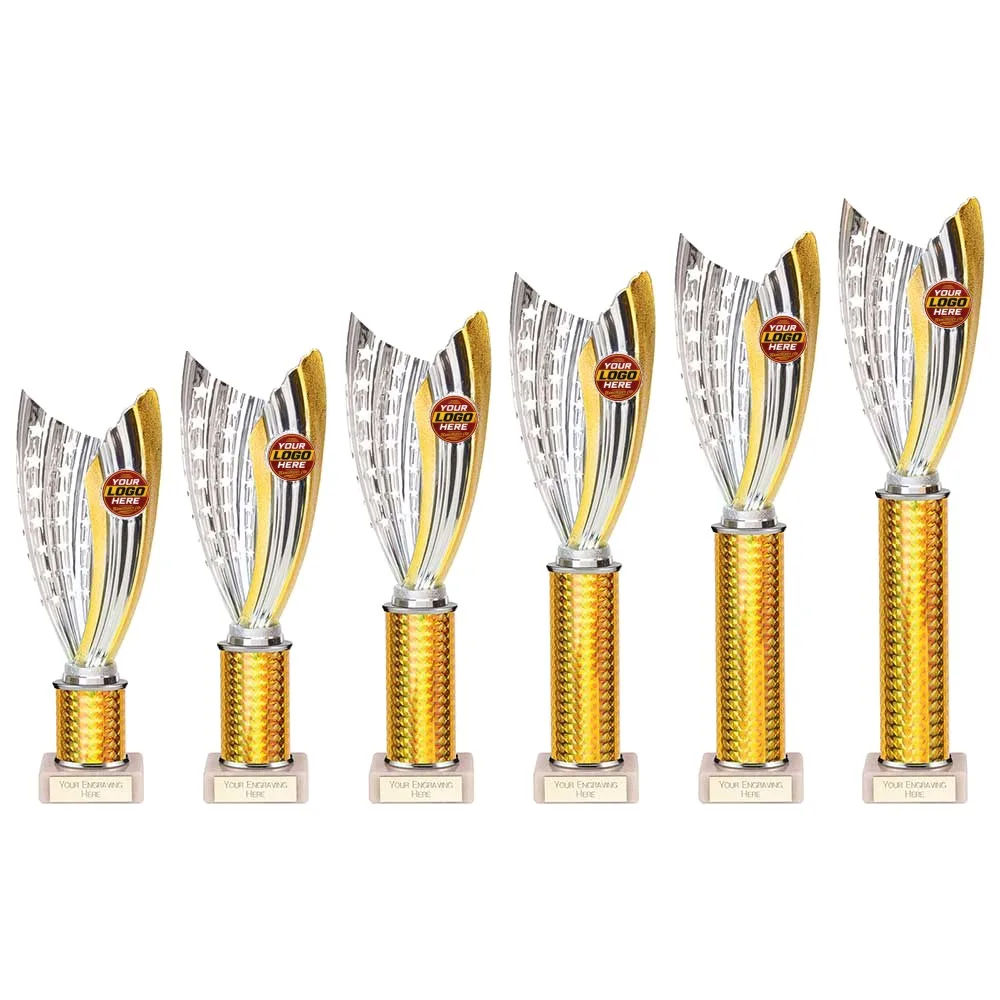 Glamstar Plastic Tube Trophy Gold