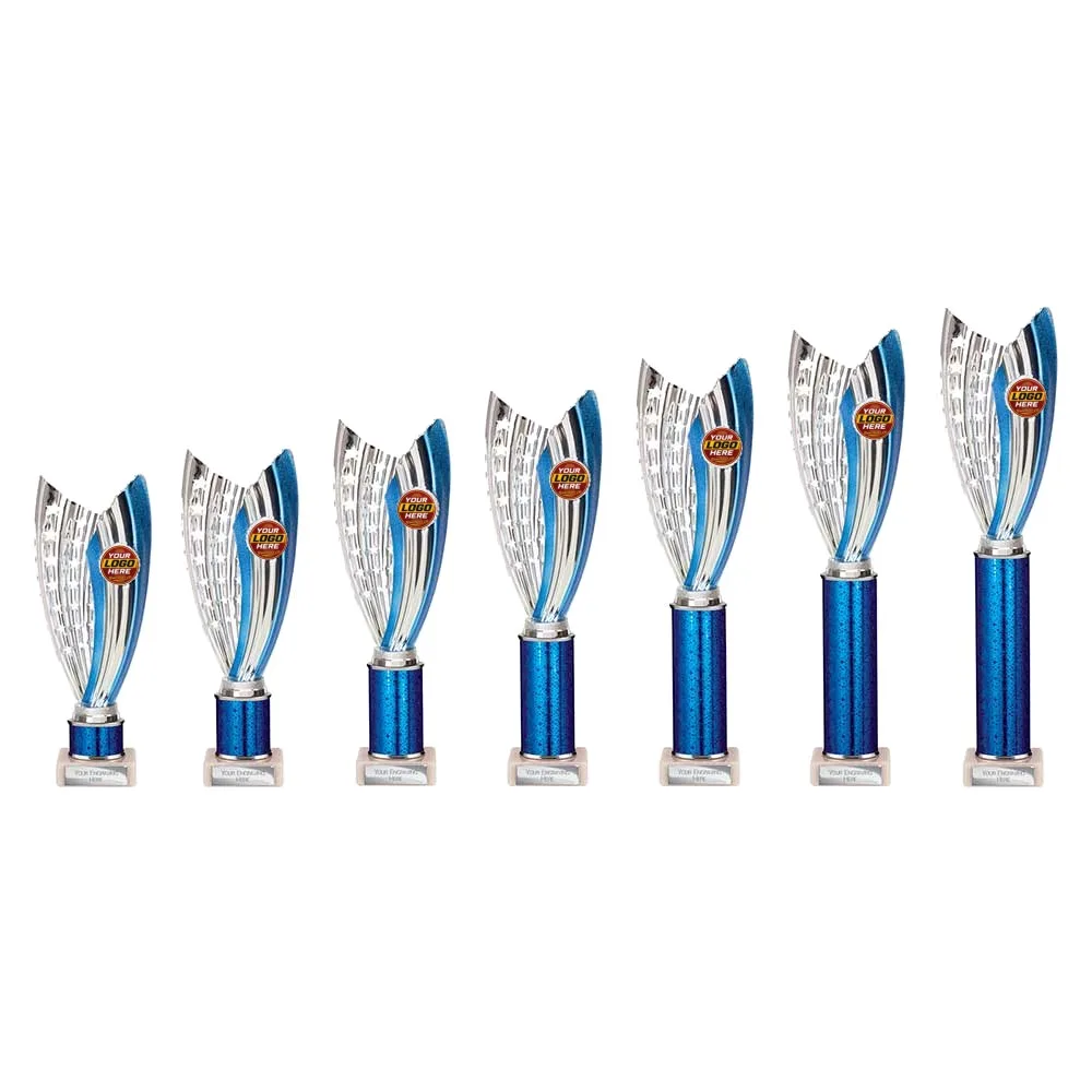 Glamstar Plastic Tube Trophy Blue