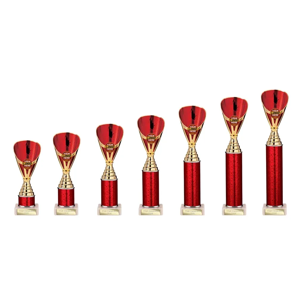 Rising Stars Plastic Trophy Red