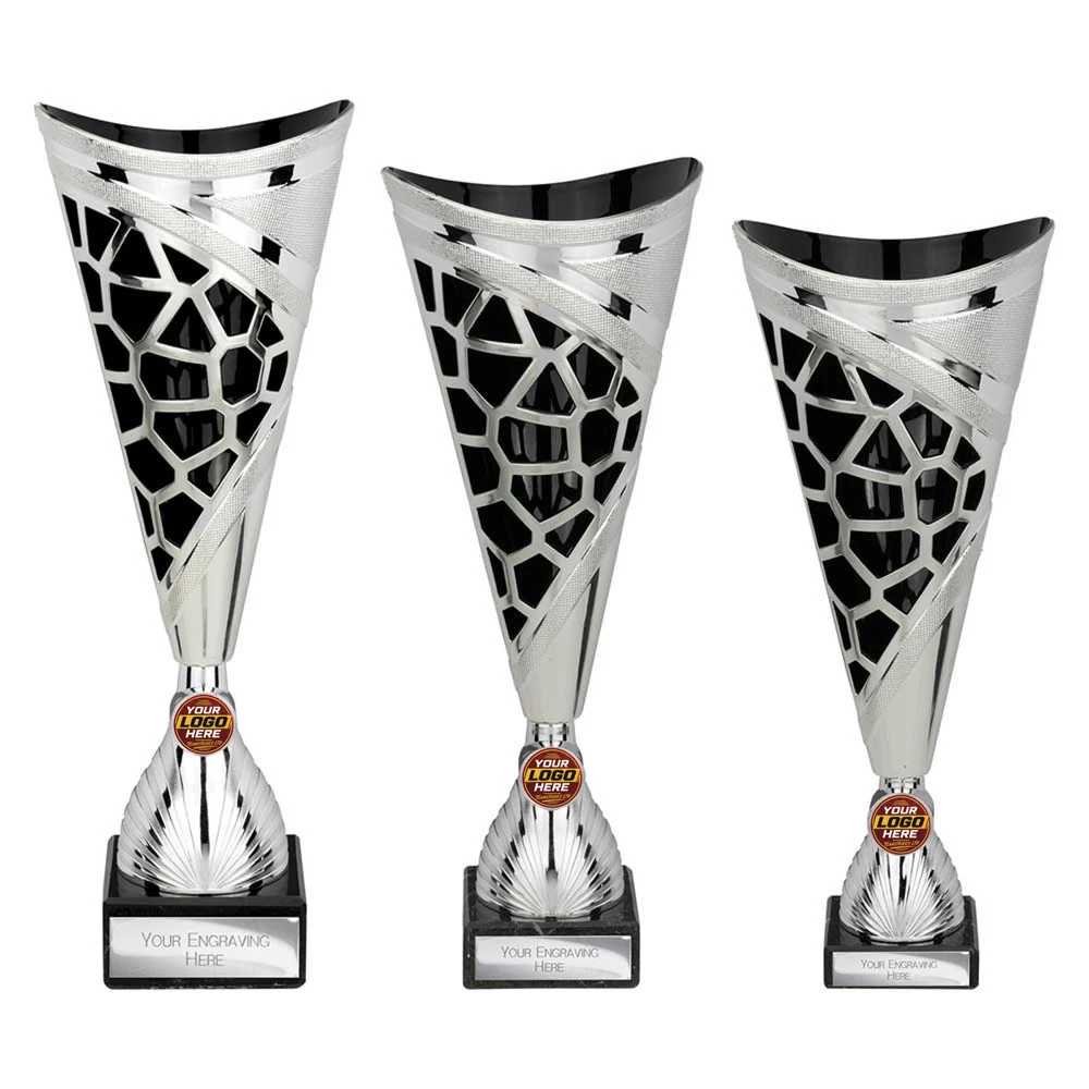 Vivid Trophy Silver & Black
