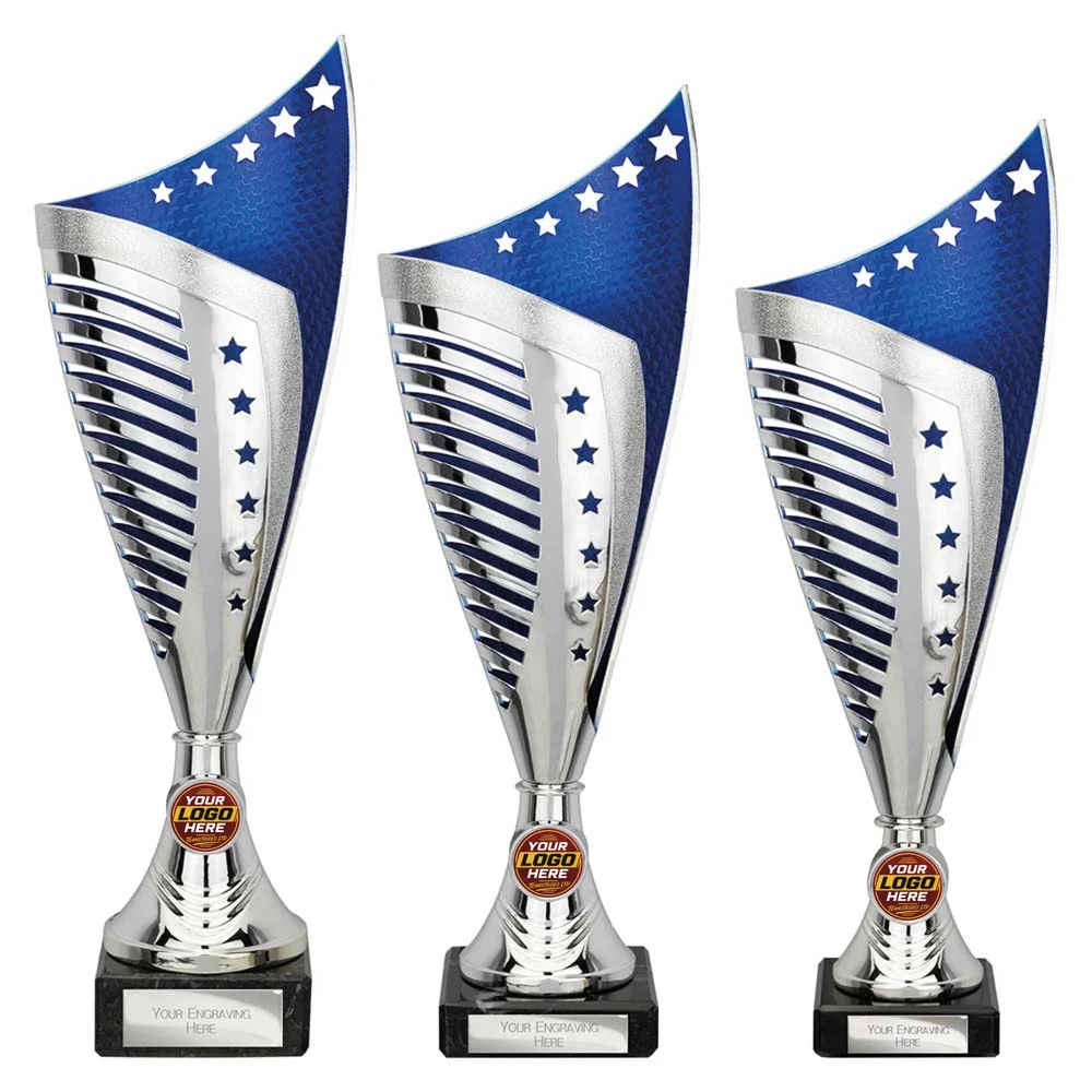Nebula Trophy Silver & Blue