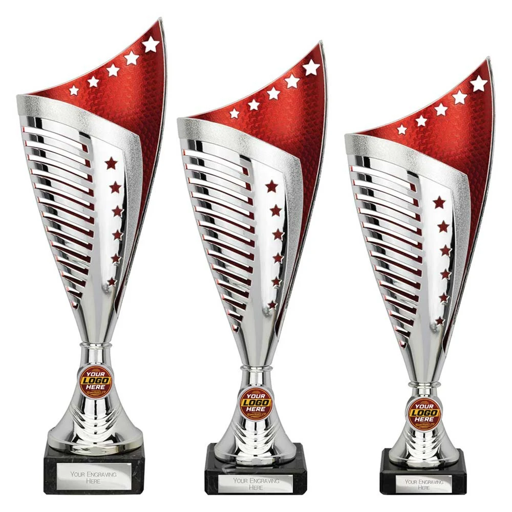 Nebula Trophy Silver & Red