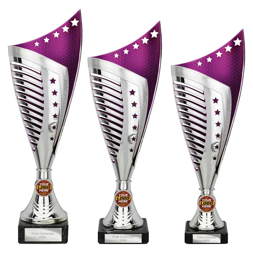 Nebula Trophy Silver & Purple