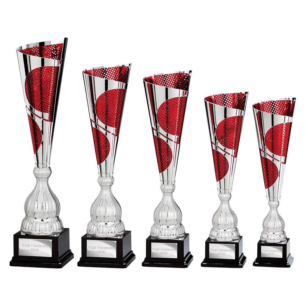 Quest Laser Cut Cup Silver & Red