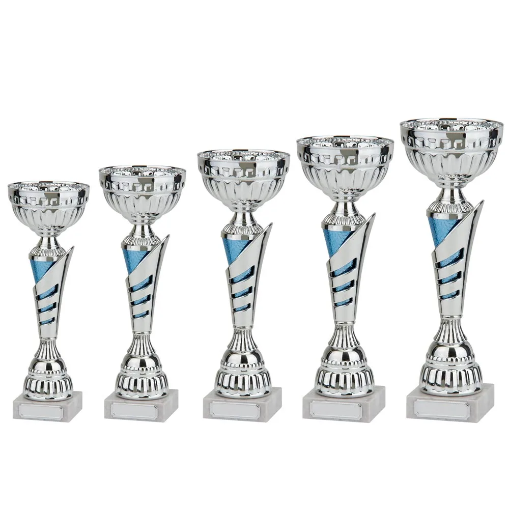 Vanquish Silver & Blue Cup